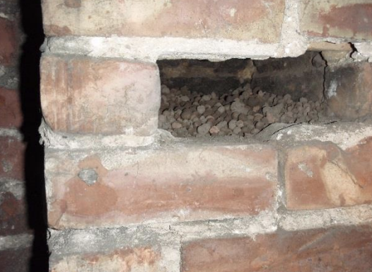 chimney flue in loft