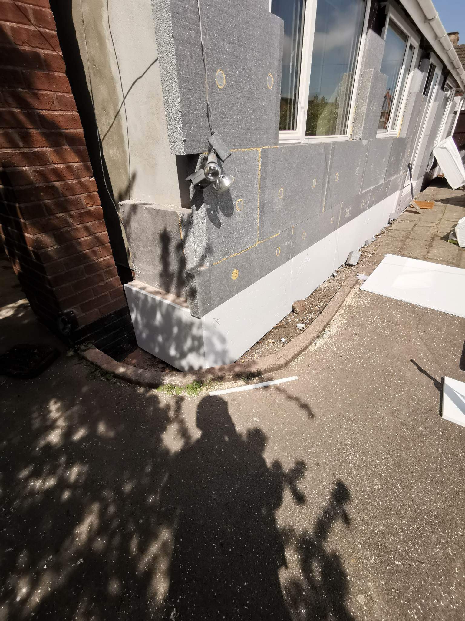 EPS & XPS wall insulation - Wrexham bungalow retrofit